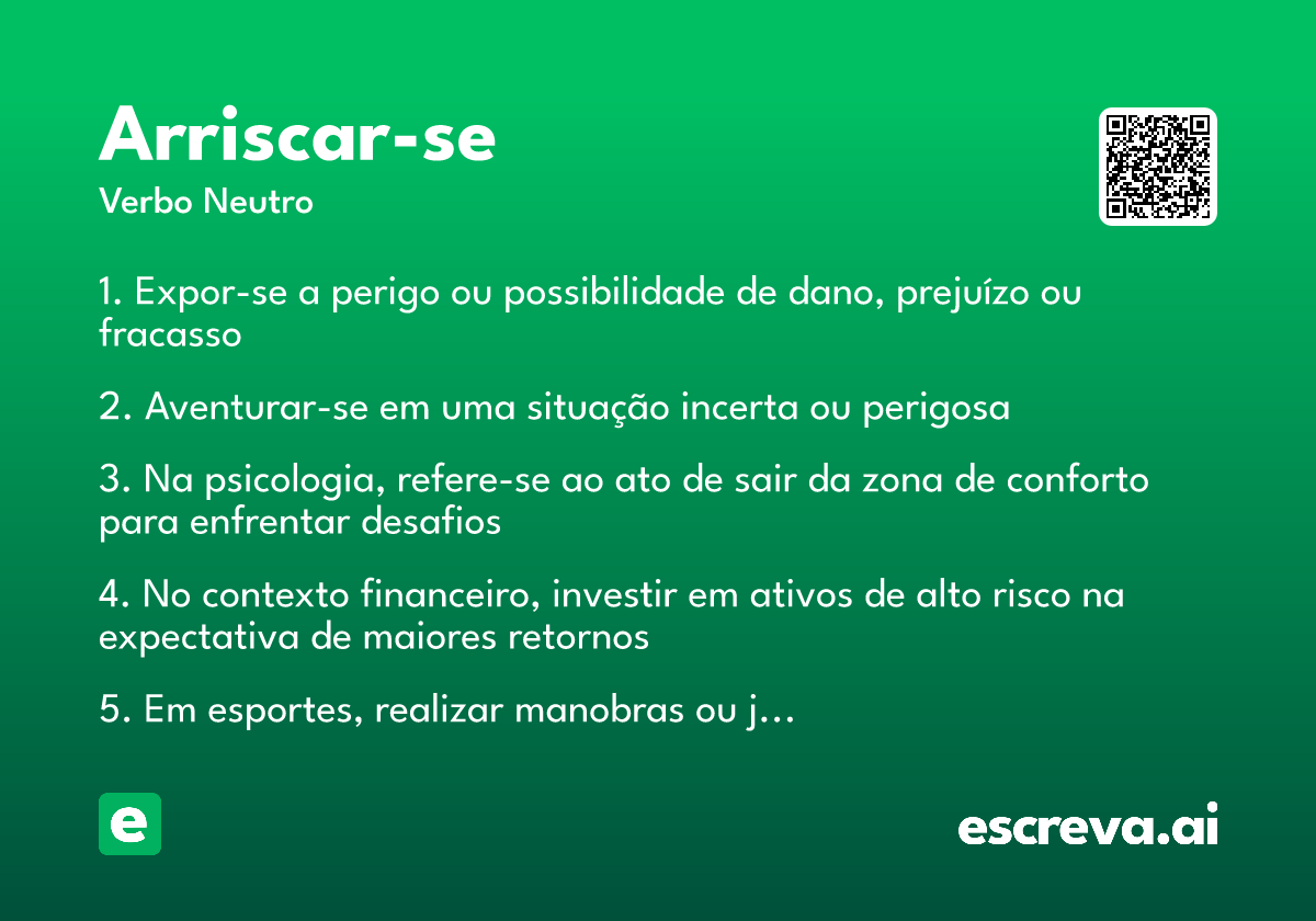 arriscar-se