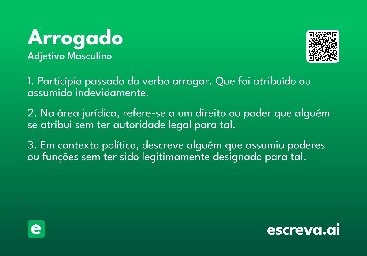 arrogado