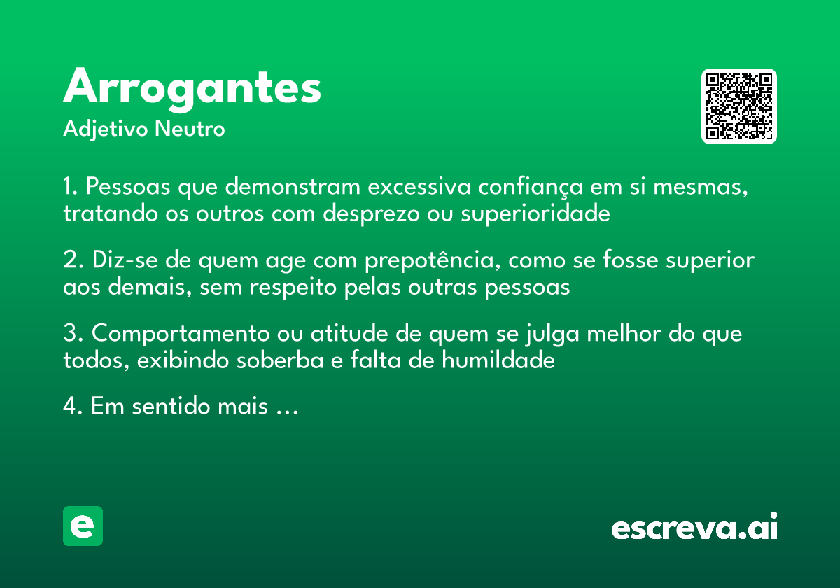 arrogantes