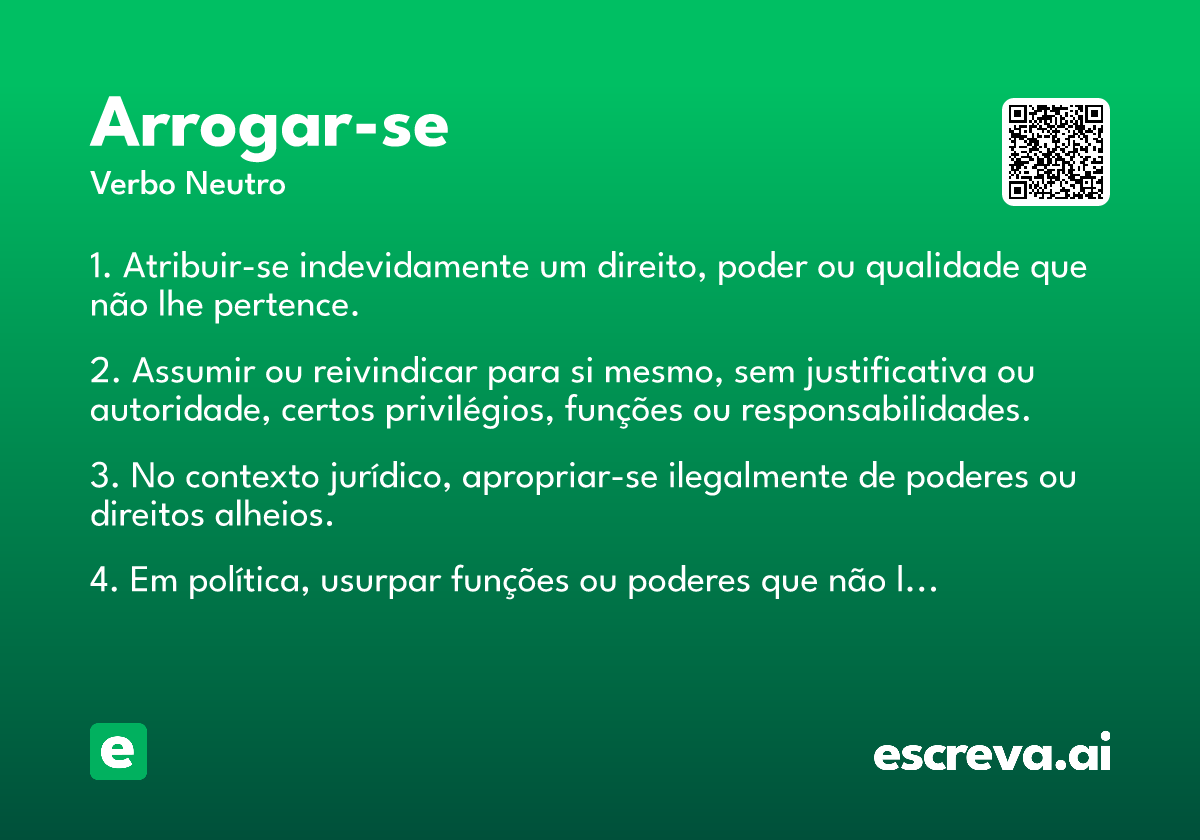 arrogar-se