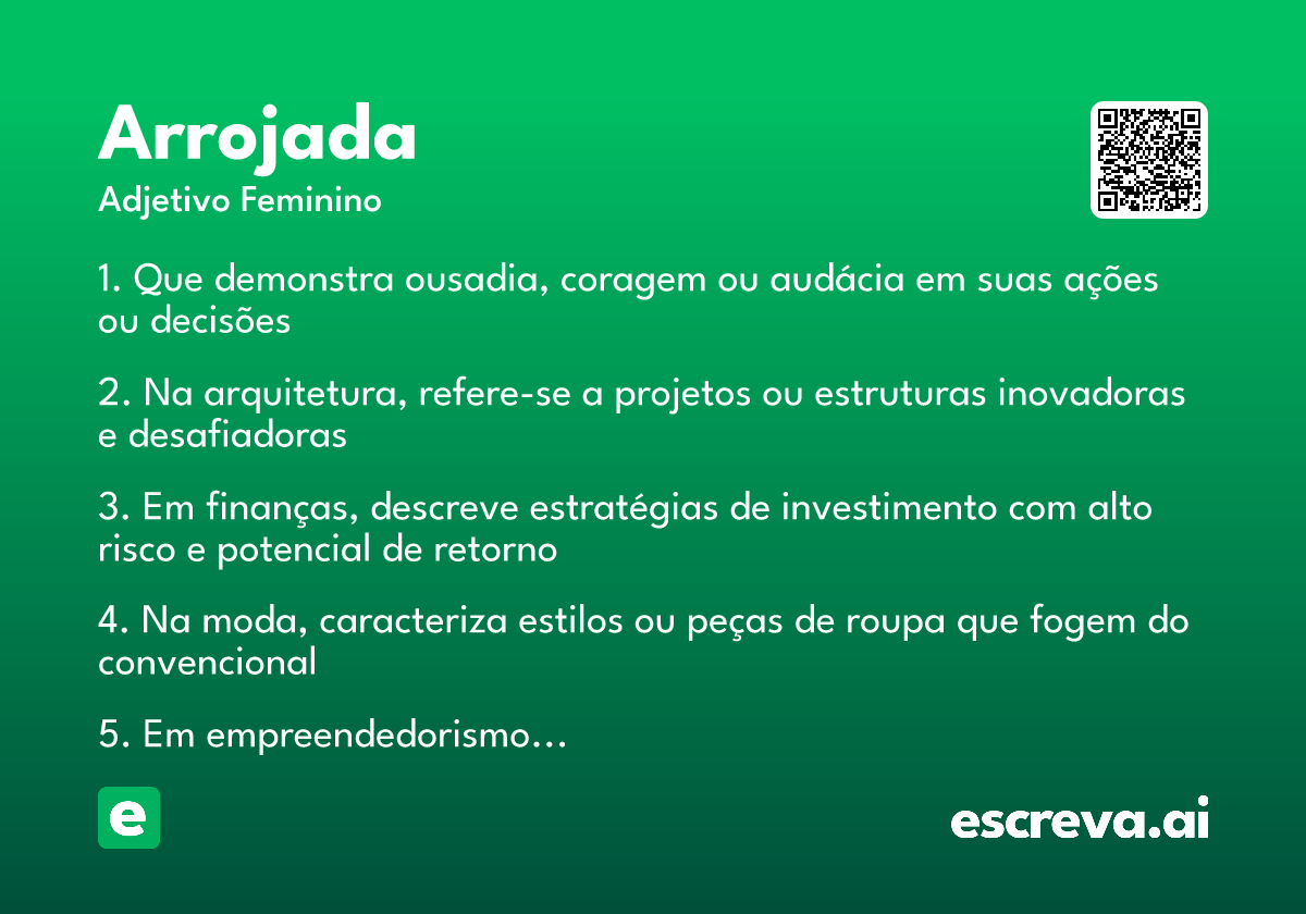 arrojada