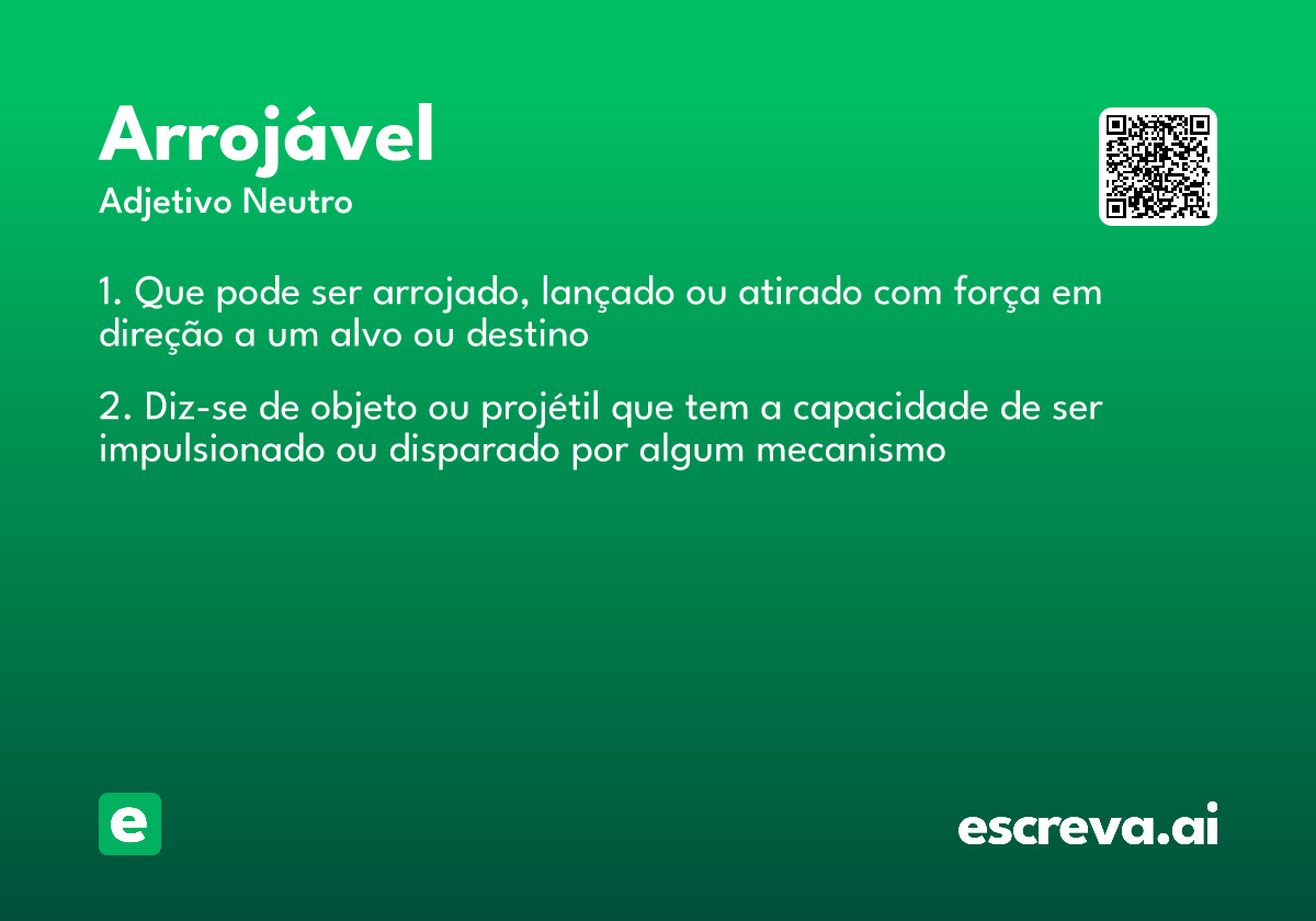 arrojável