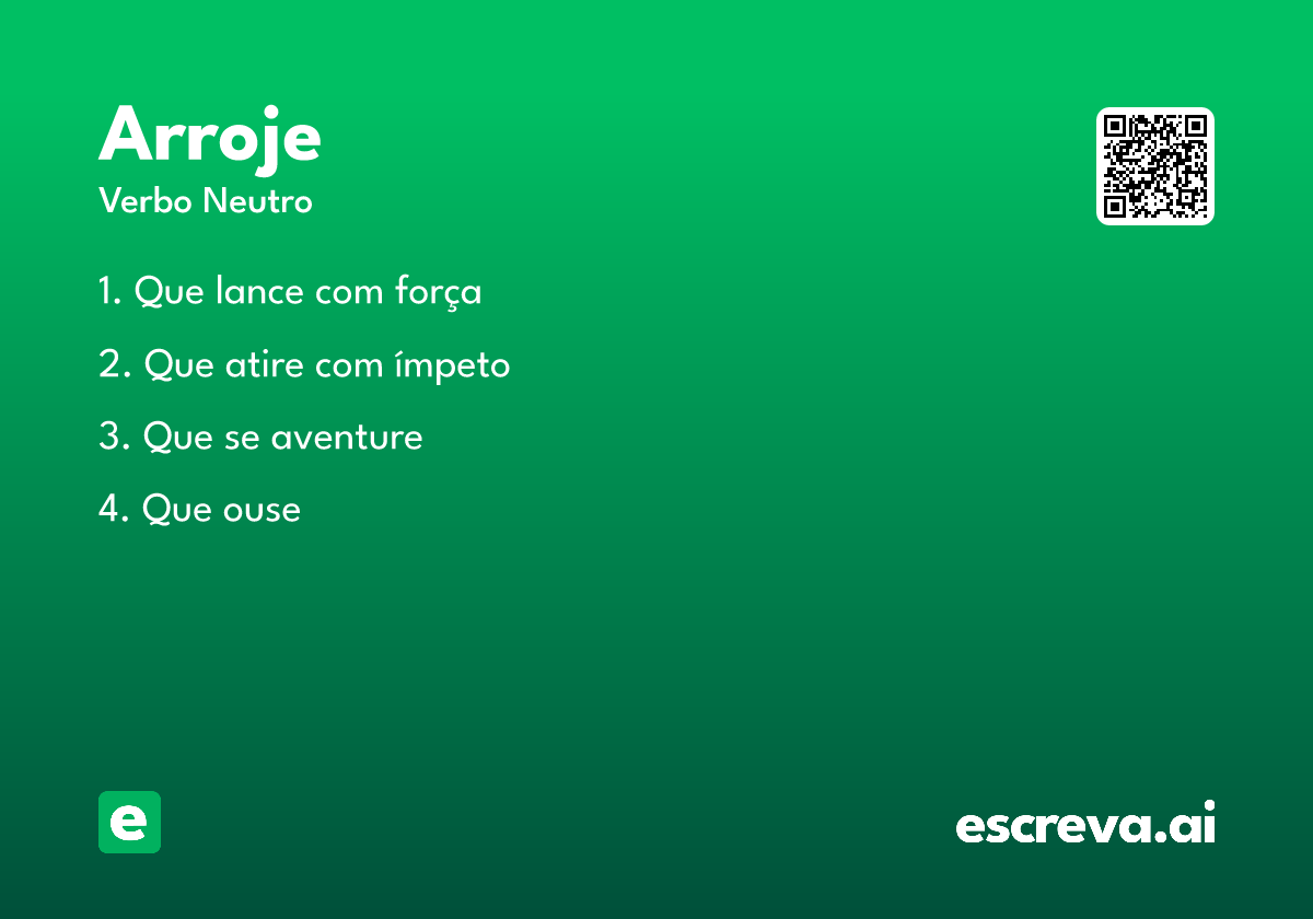 arroje