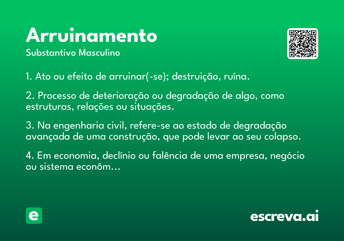 arruinamento
