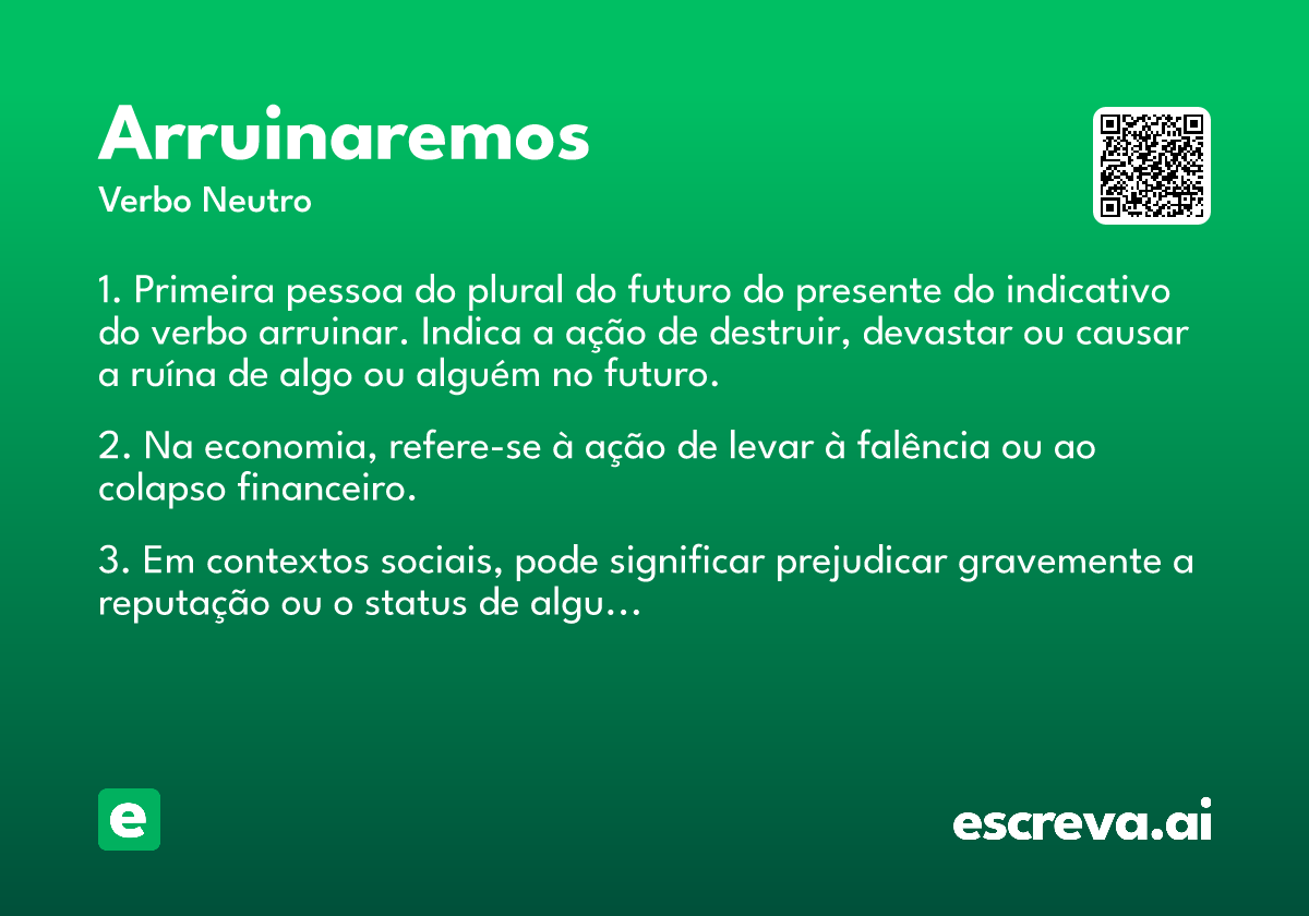 arruinaremos
