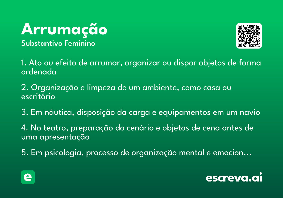 arrumação