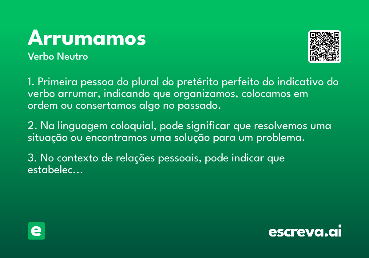arrumamos