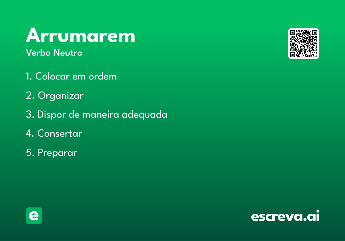 arrumarem