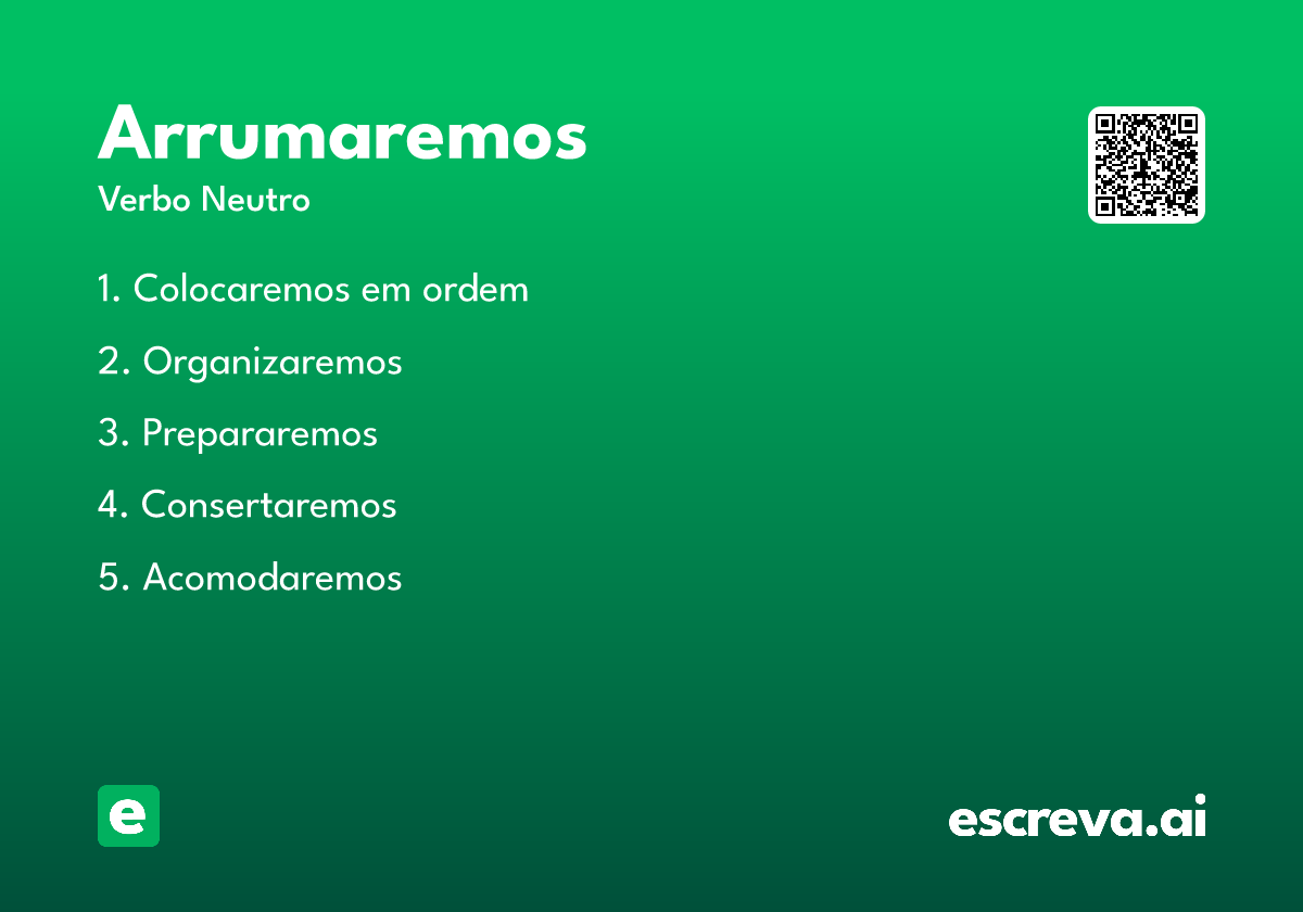 arrumaremos