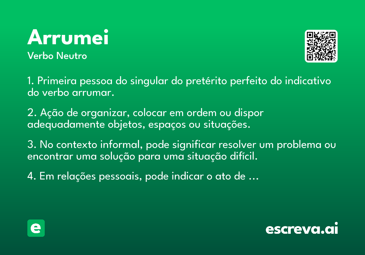 arrumei
