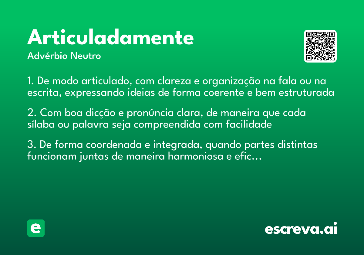 articuladamente