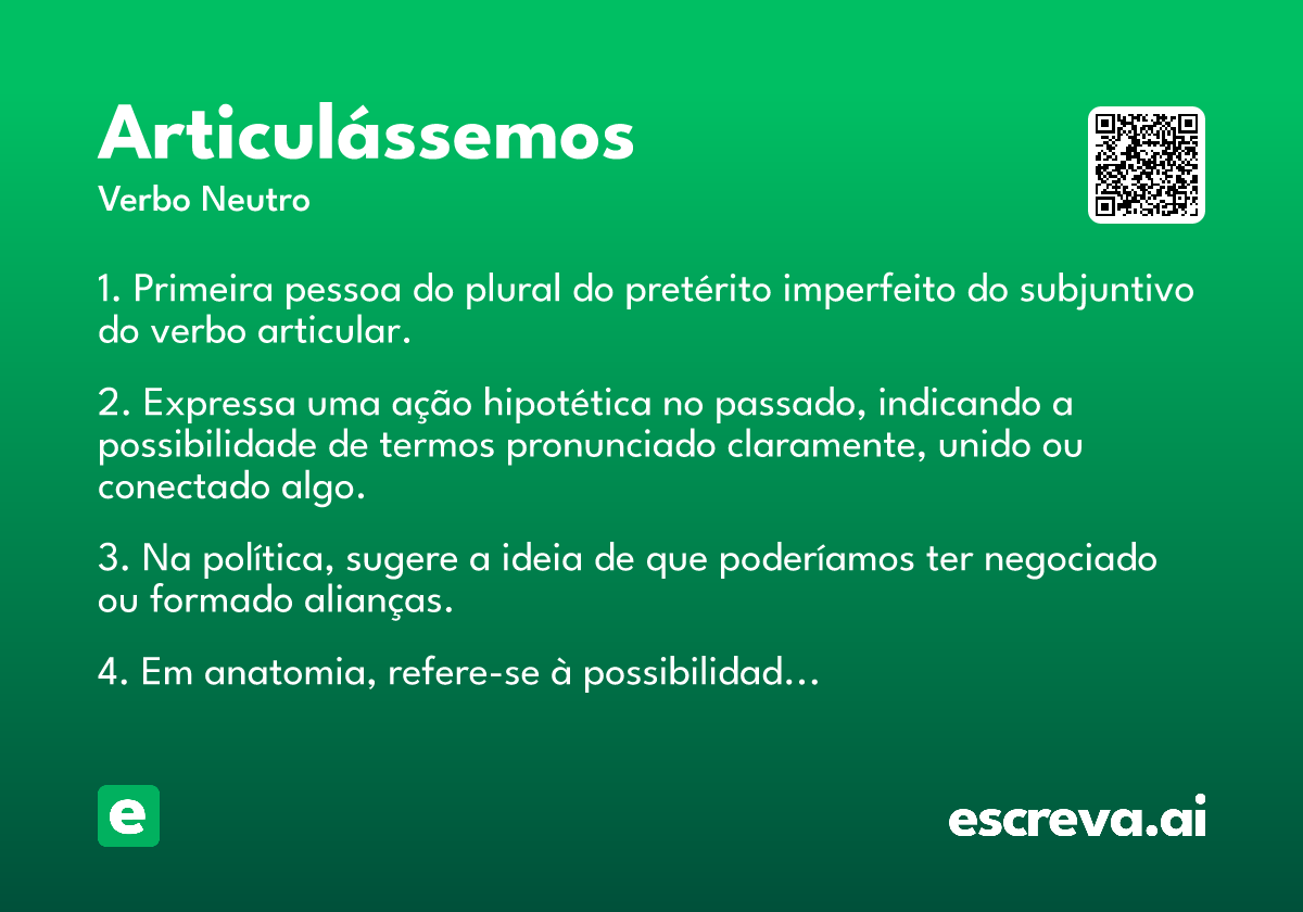 articulássemos