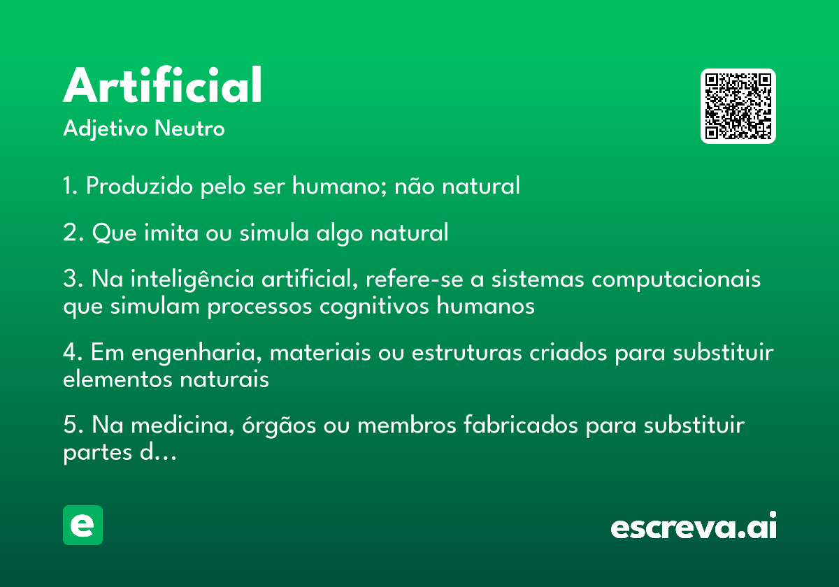 artificial