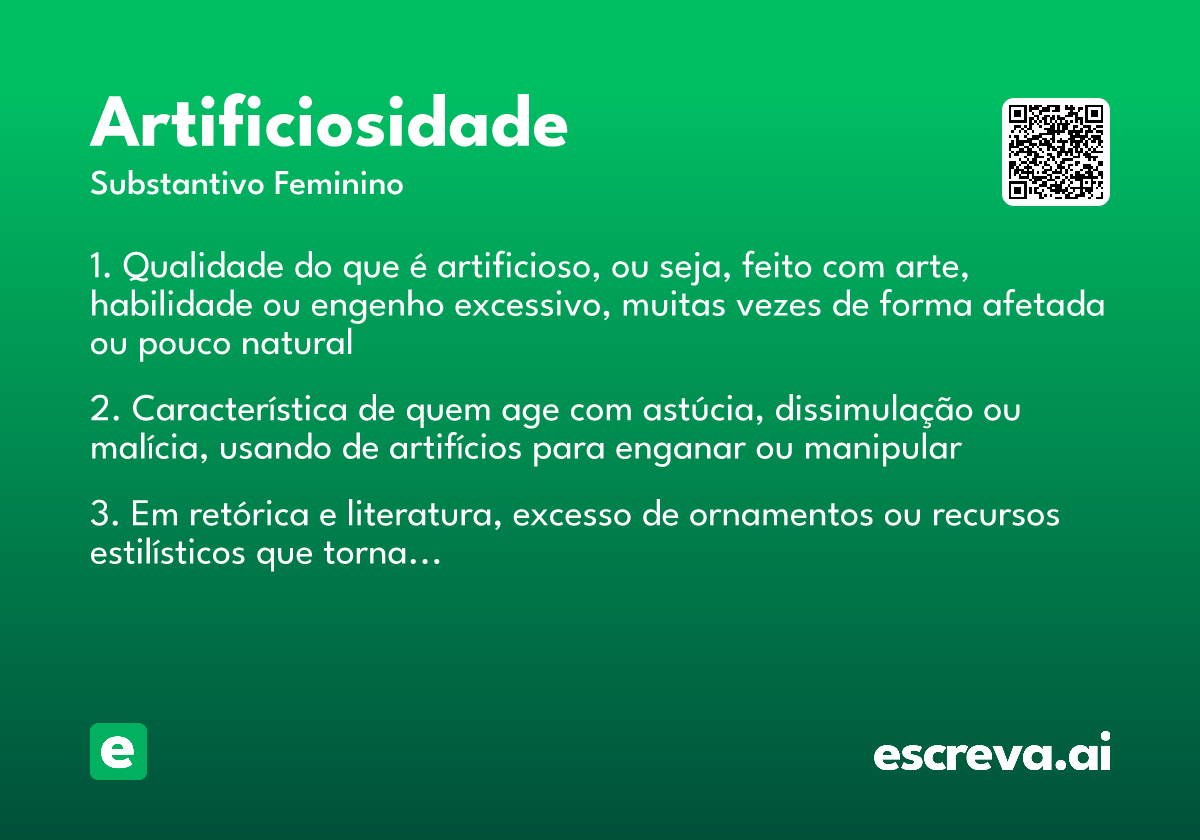 artificiosidade