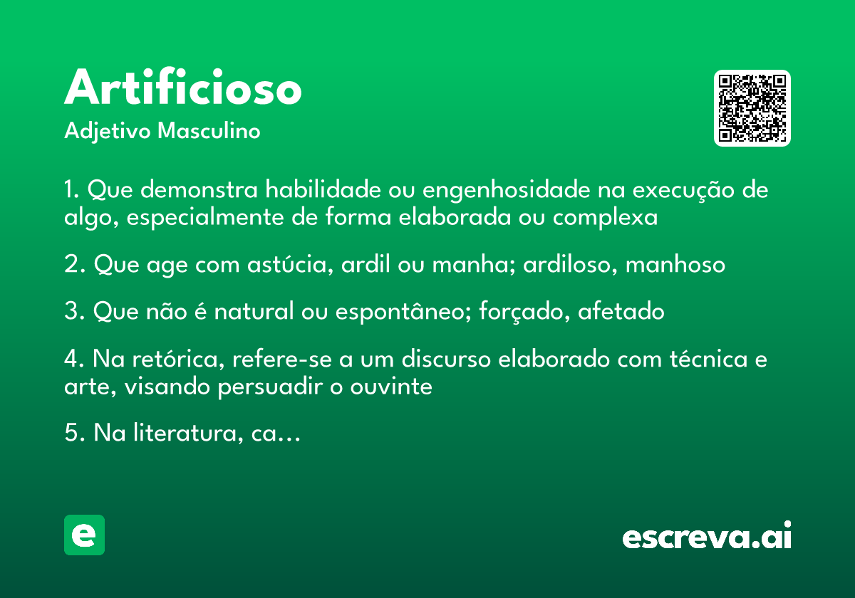 artificioso