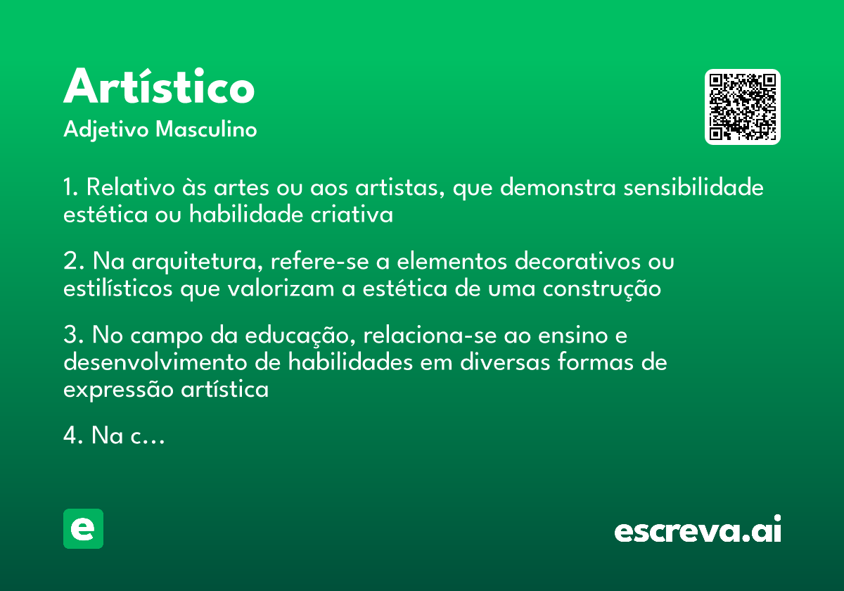 artístico