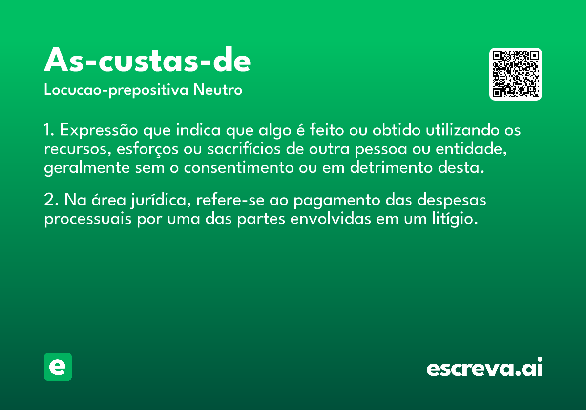 as-custas-de