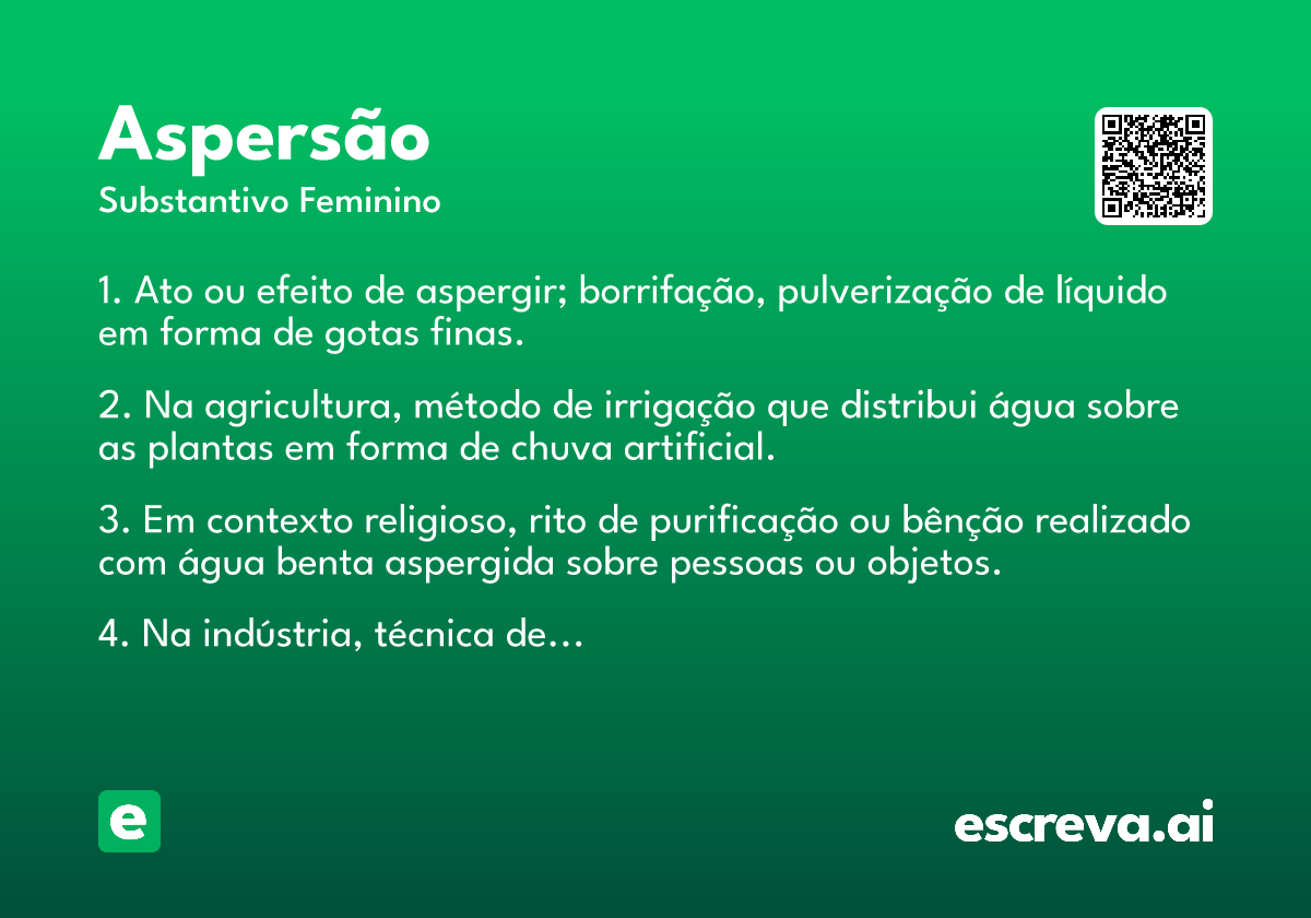 aspersão
