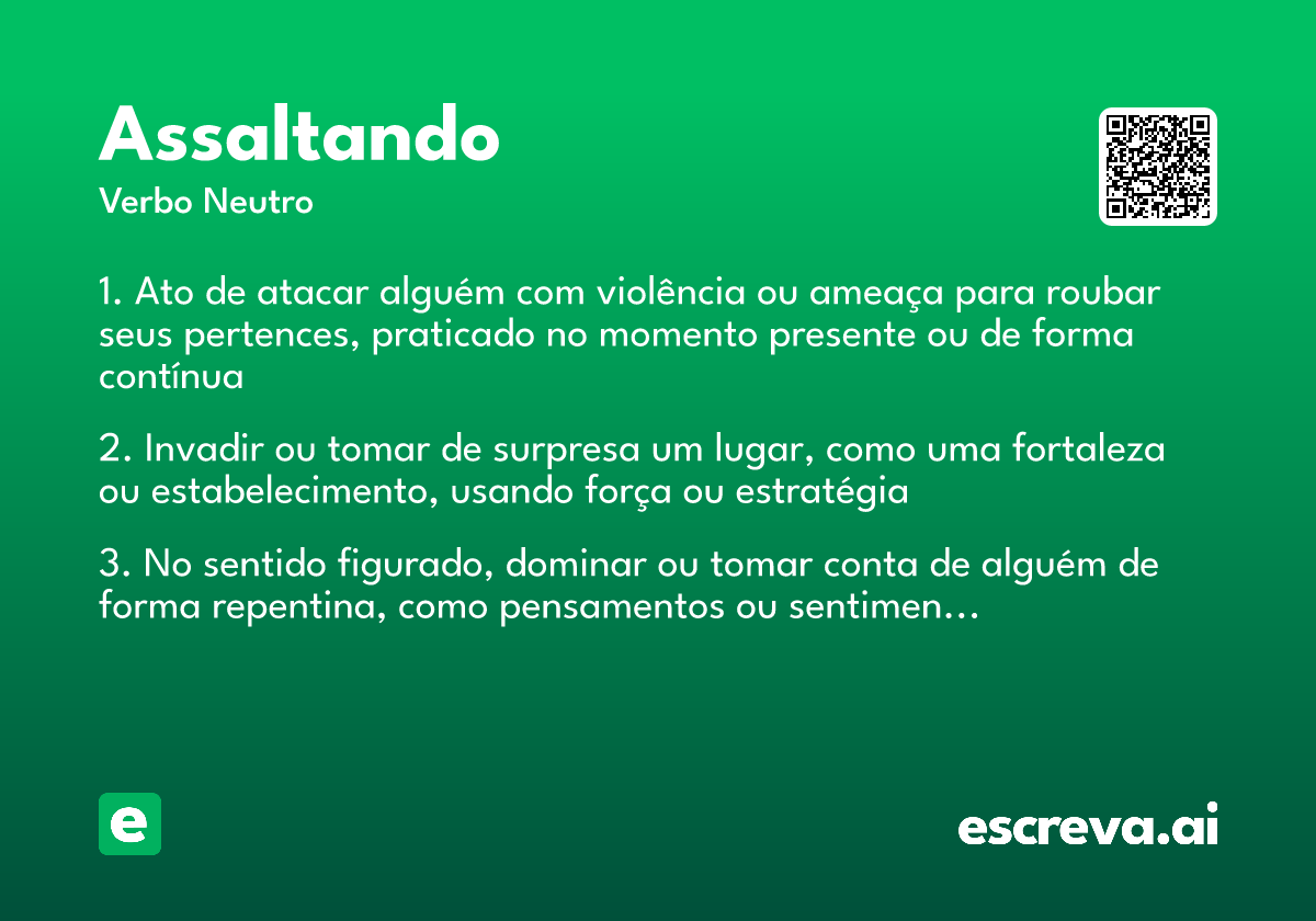 assaltando