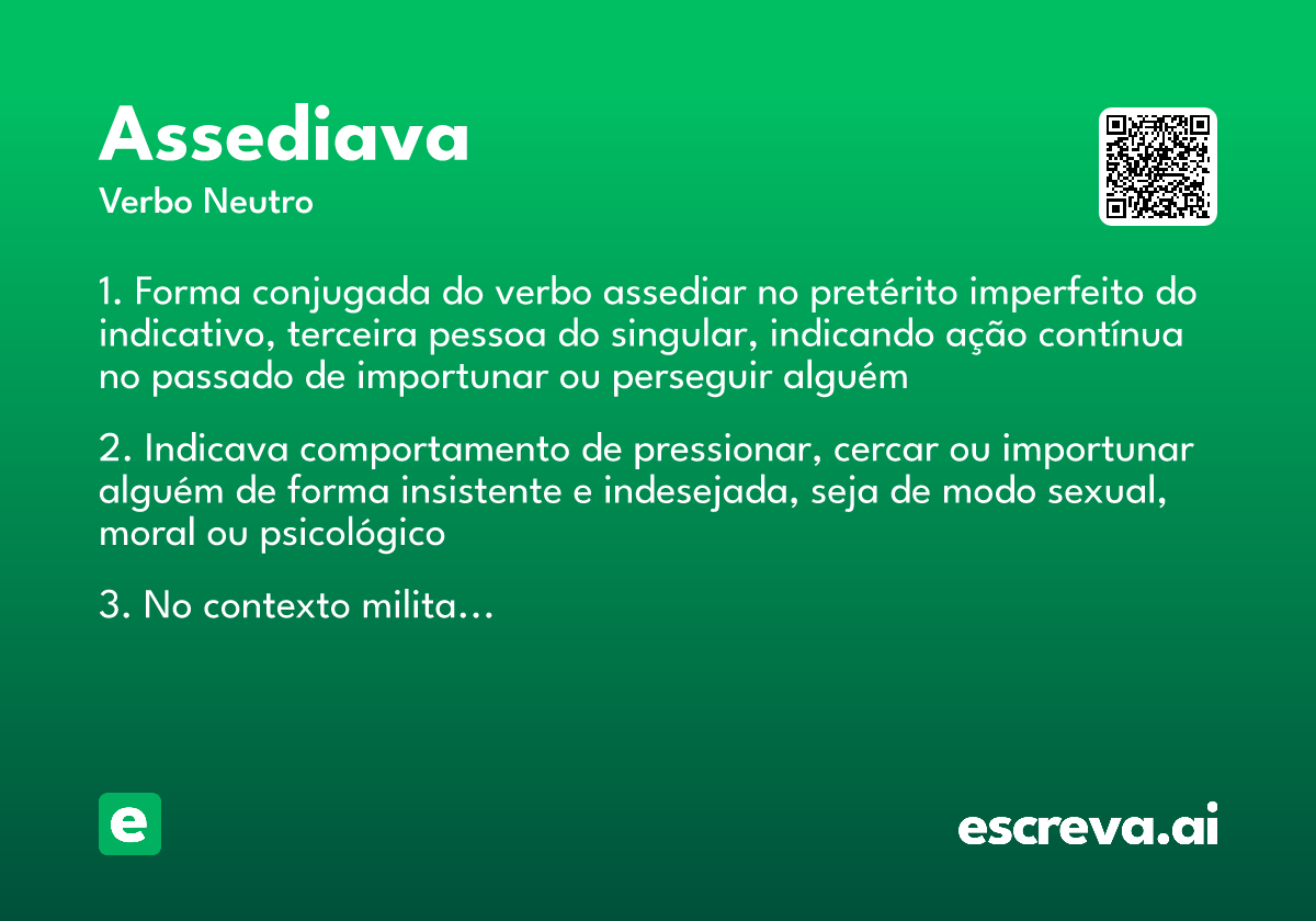 assediava