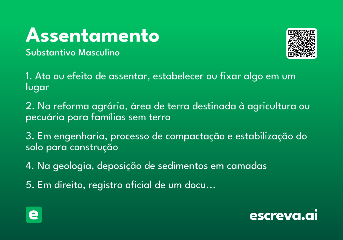 assentamento