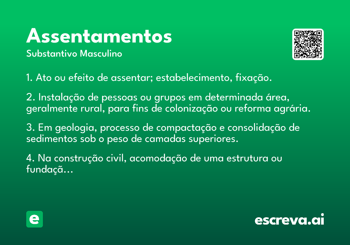assentamentos