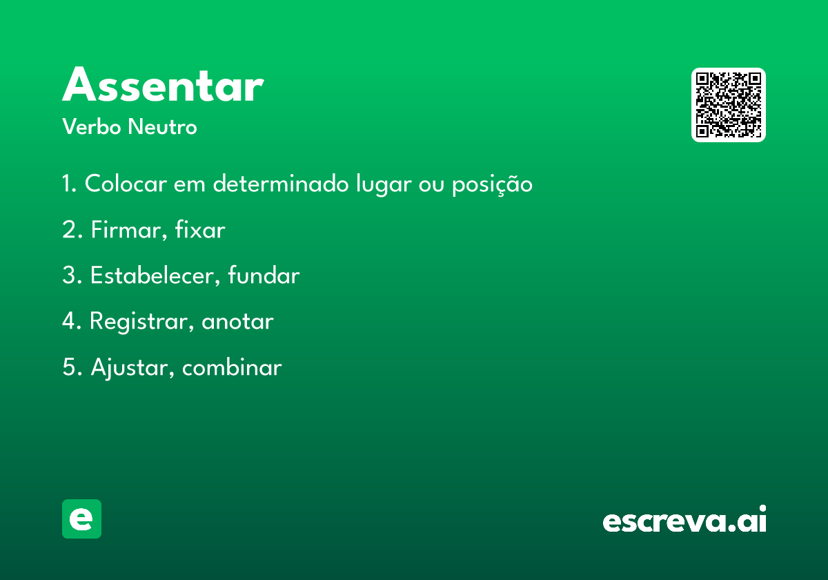assentar