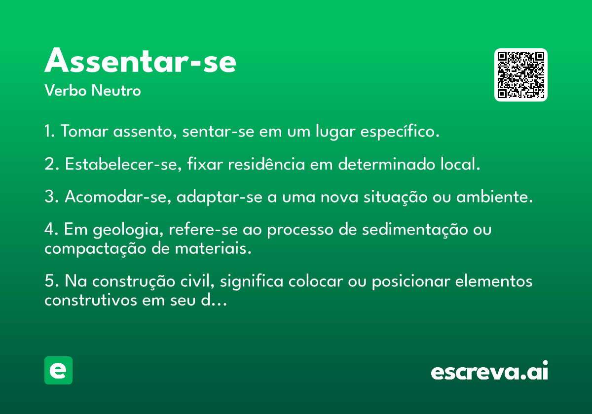 assentar-se