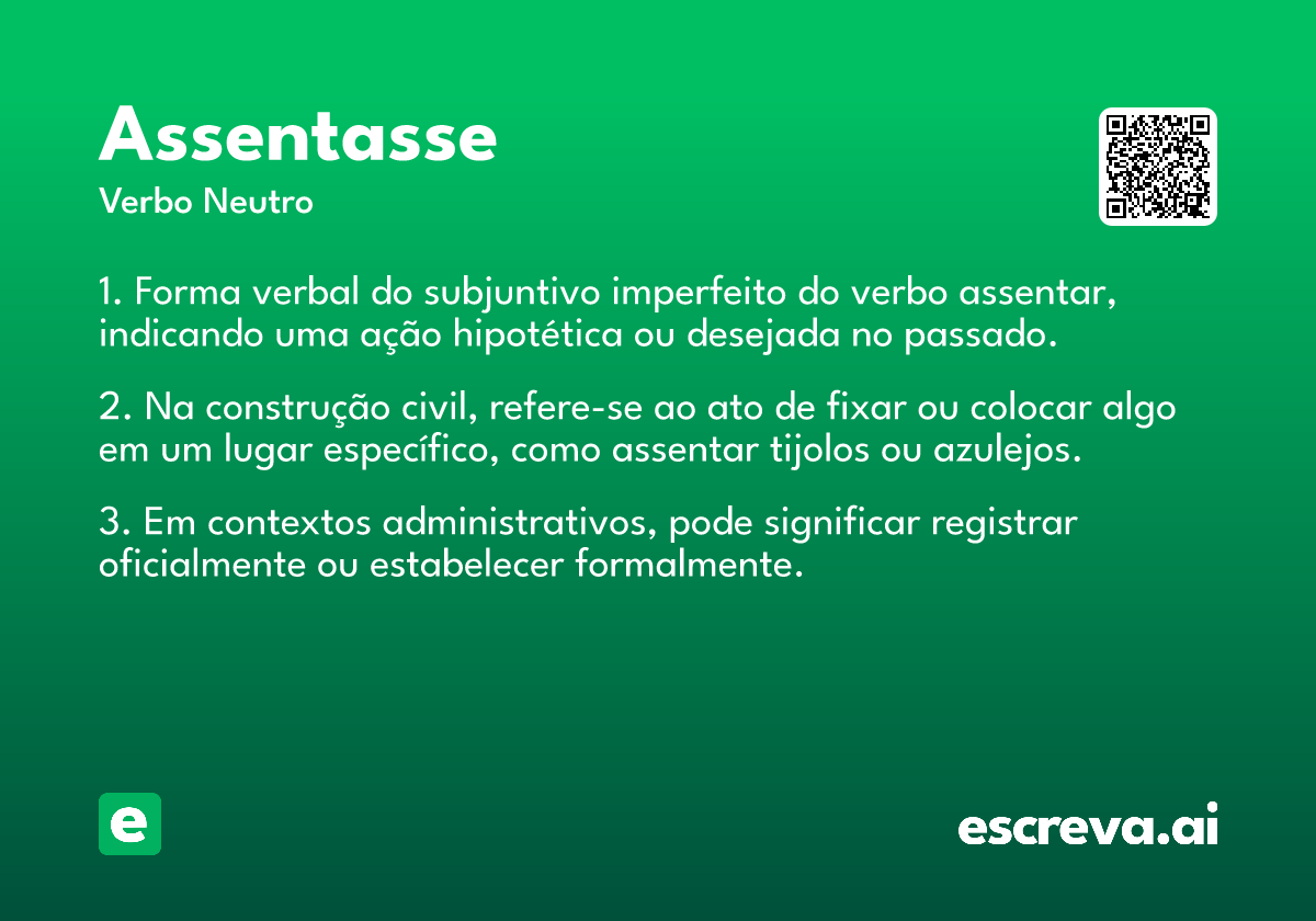 assentasse