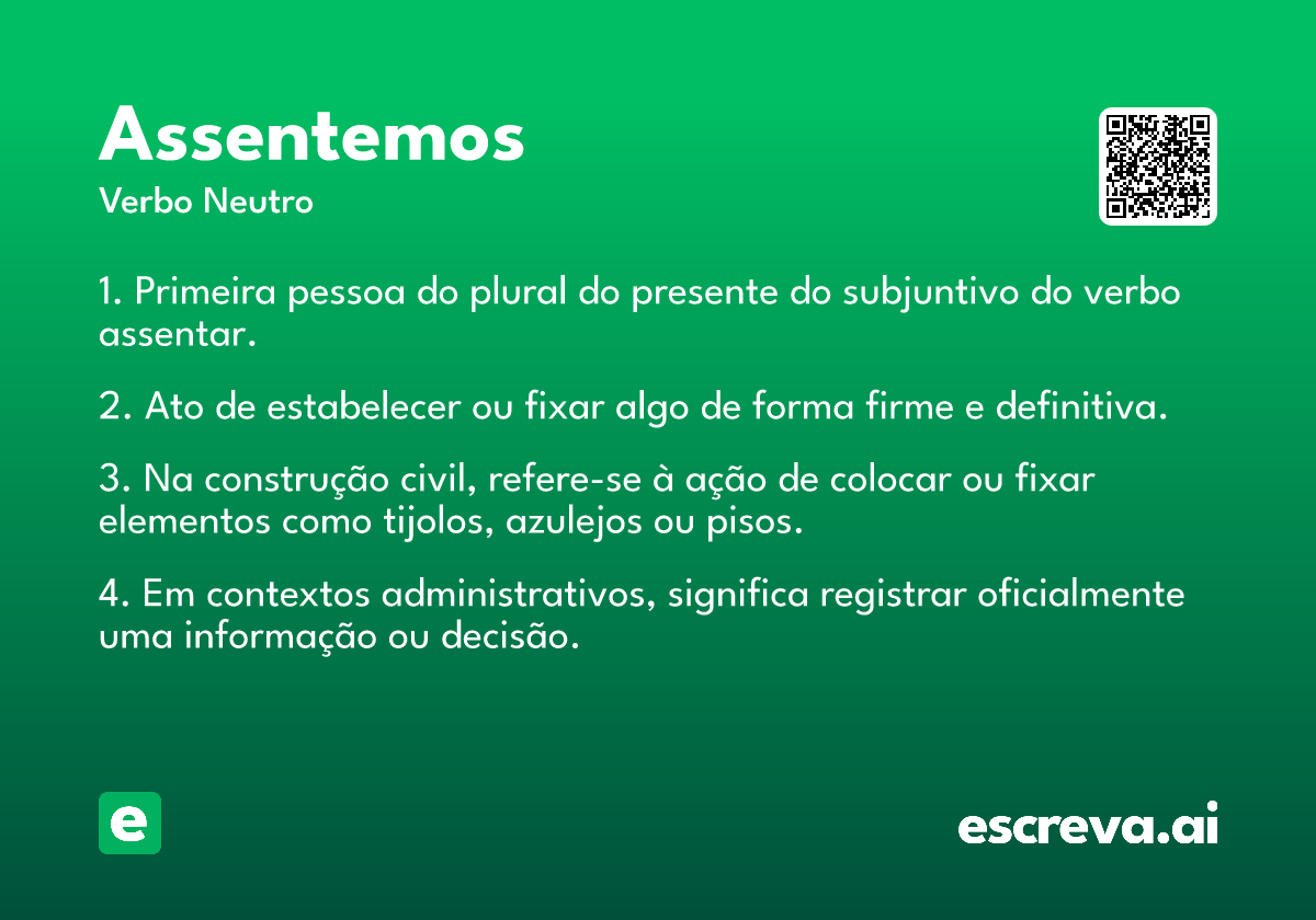 assentemos