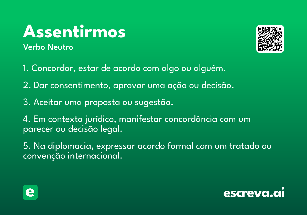 assentirmos