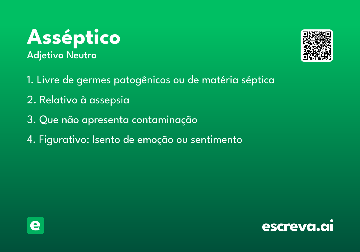 asséptico