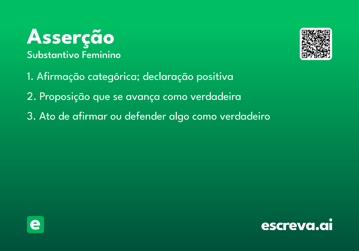 asserção
