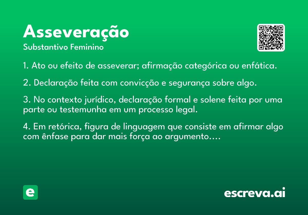 asseveração