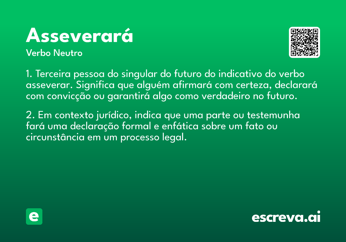 asseverará