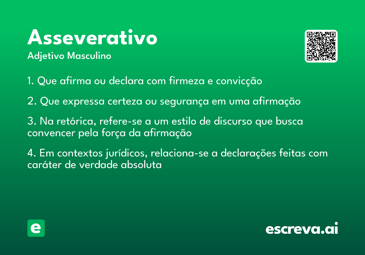 asseverativo