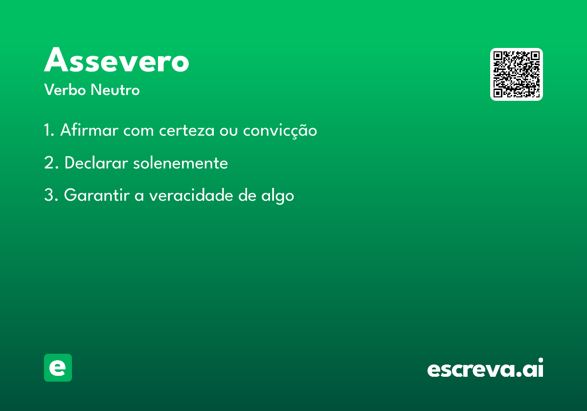 assevero
