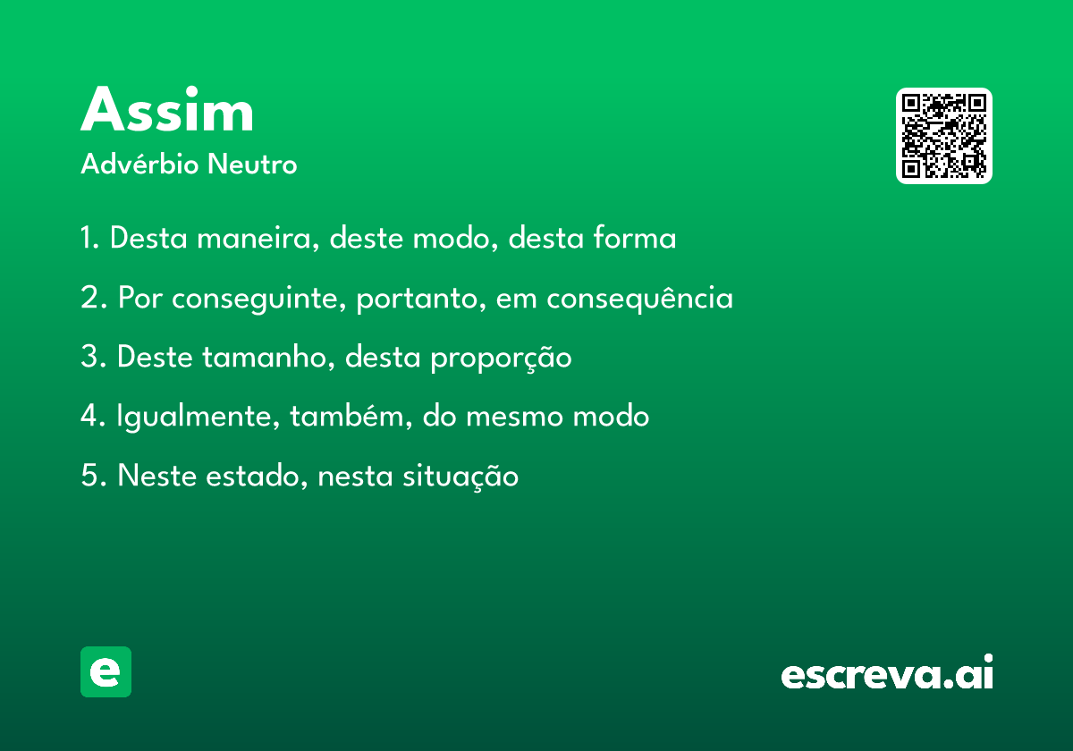 assim