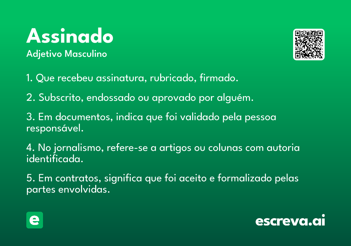assinado