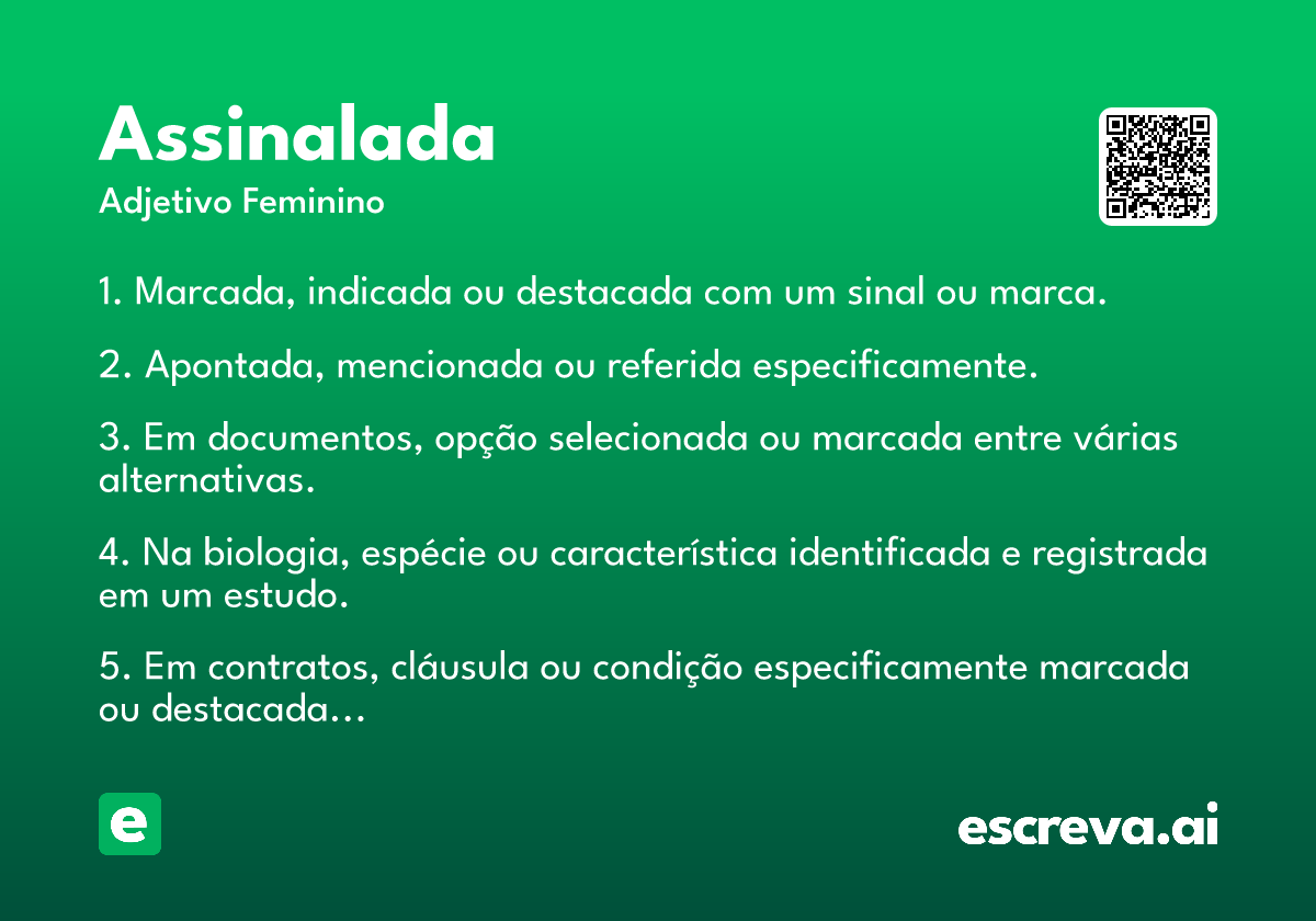 assinalada
