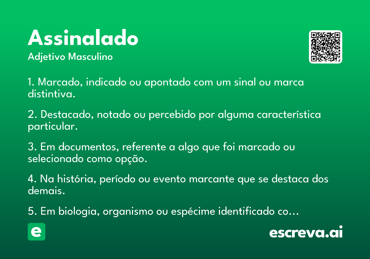 assinalado