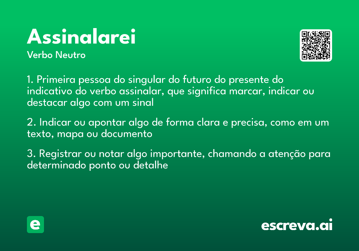 assinalarei