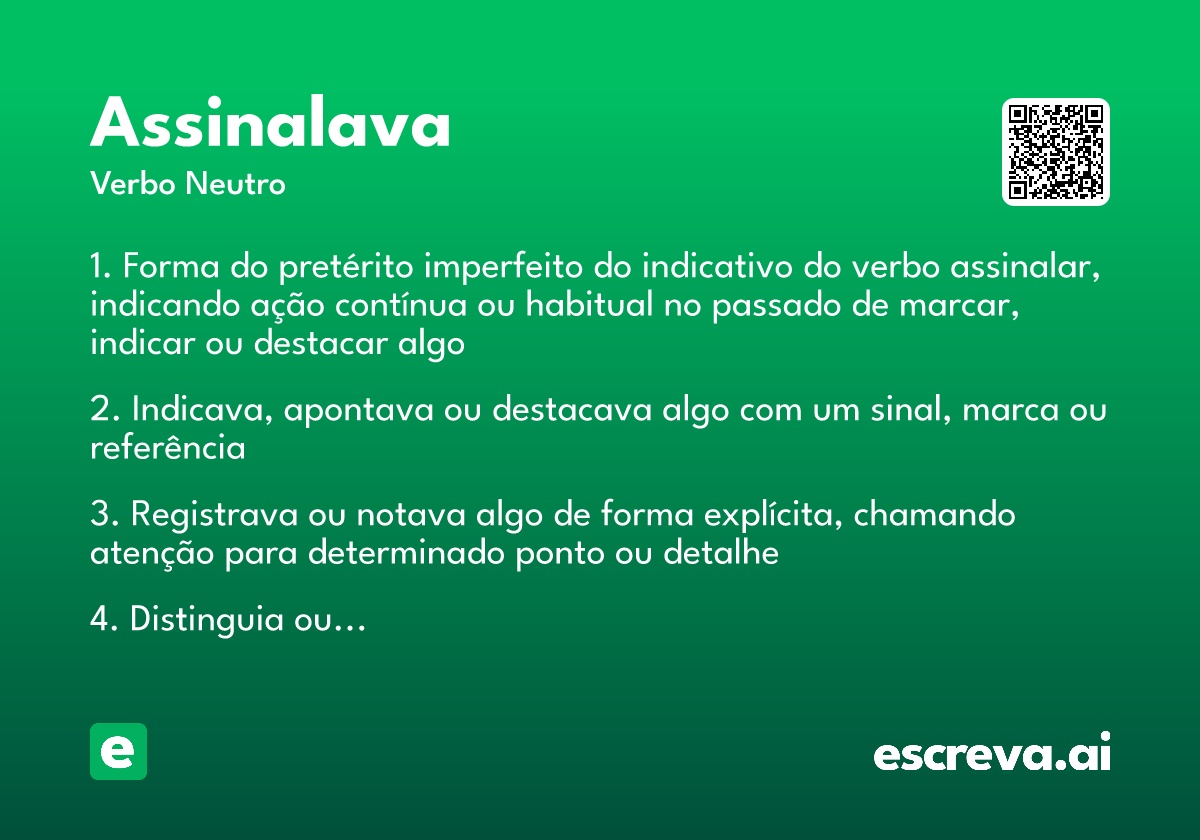 assinalava