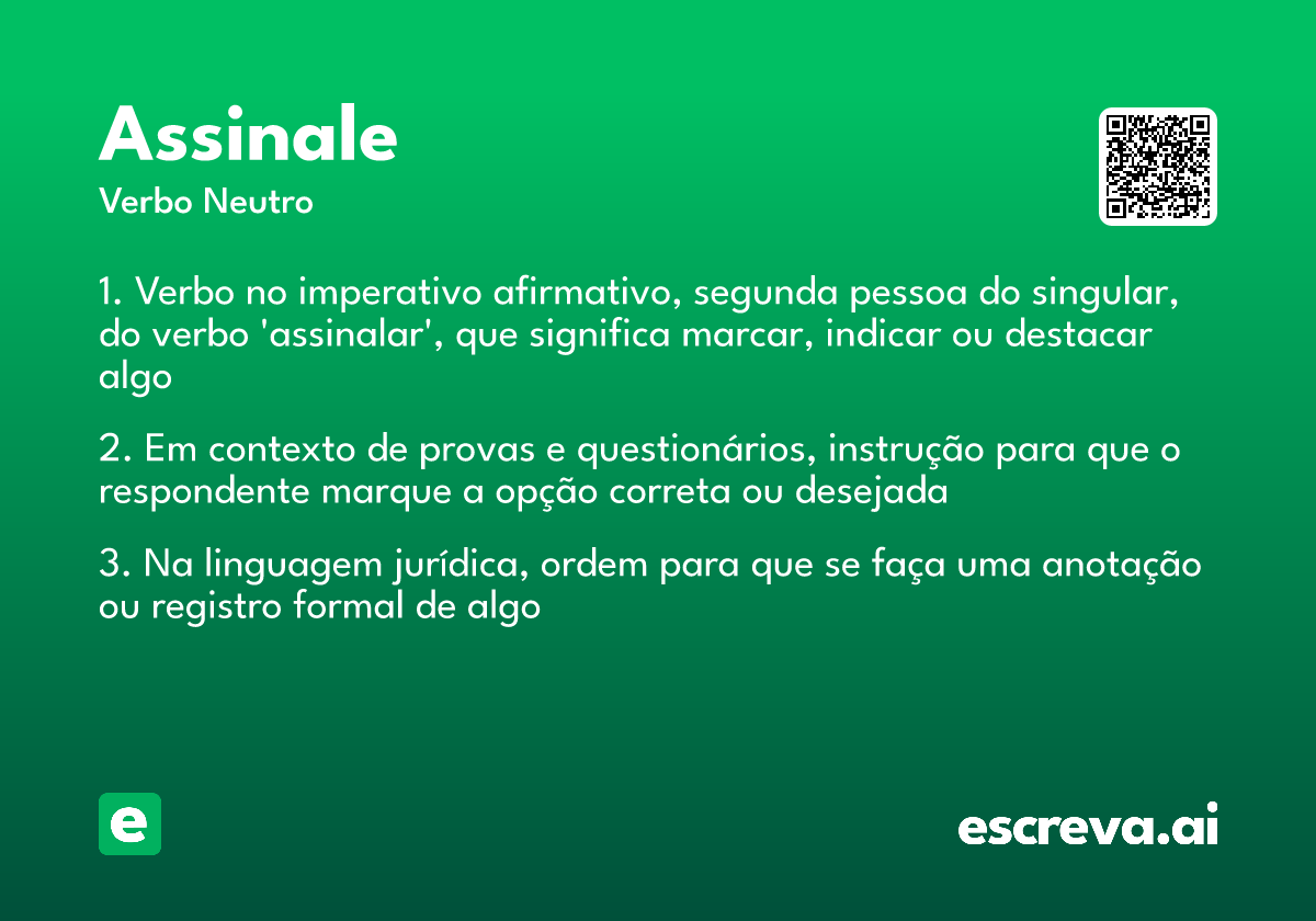 assinale