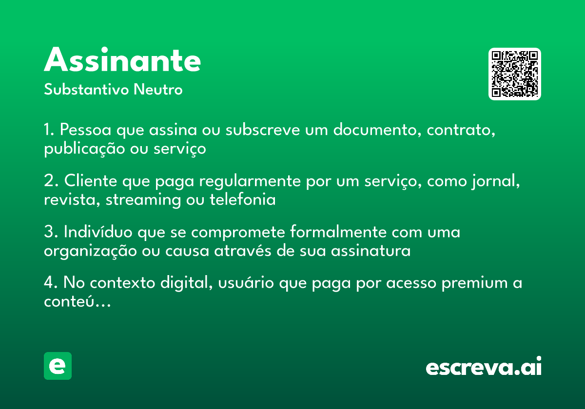 assinante