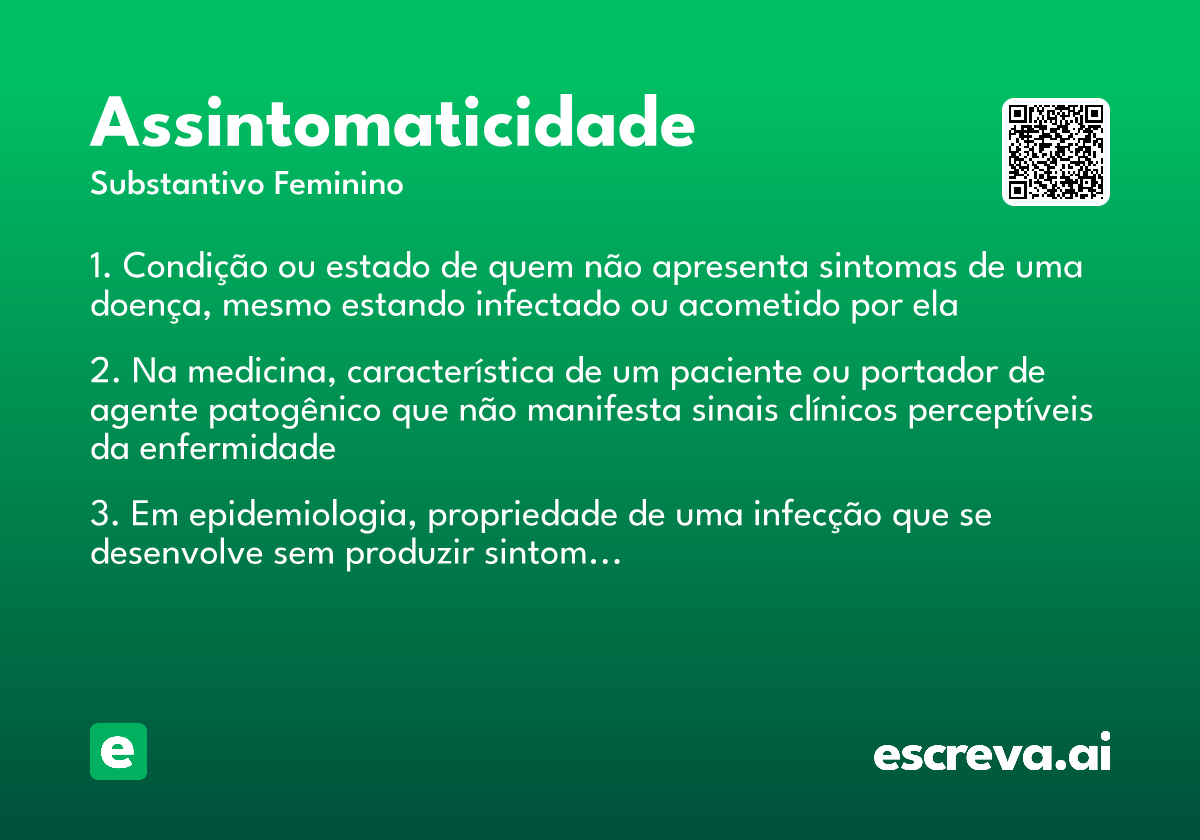 assintomaticidade