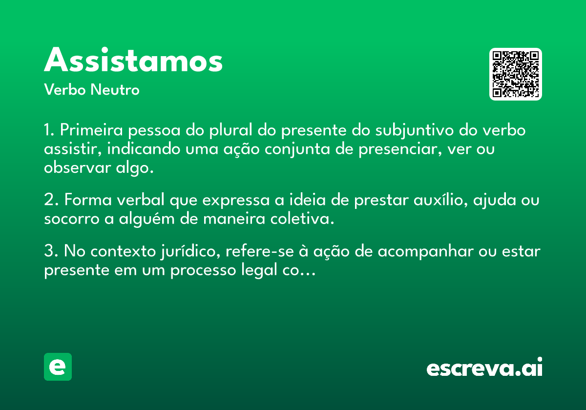 assistamos
