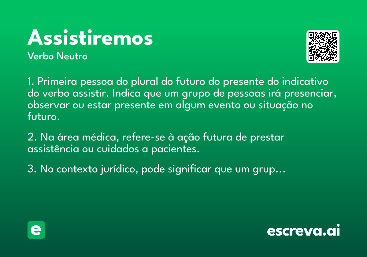 assistiremos