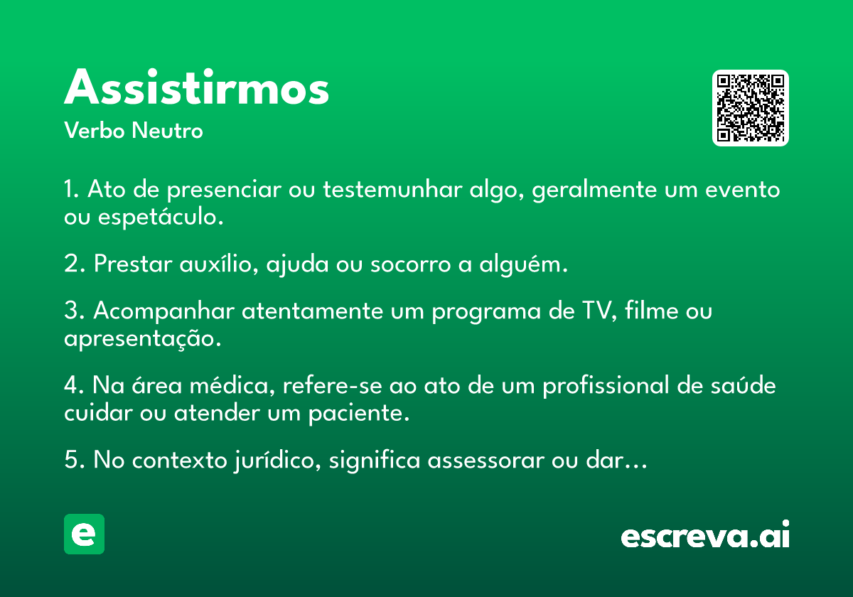 assistirmos