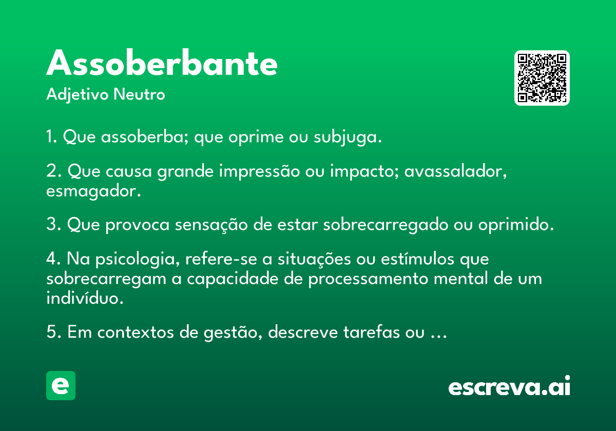 assoberbante